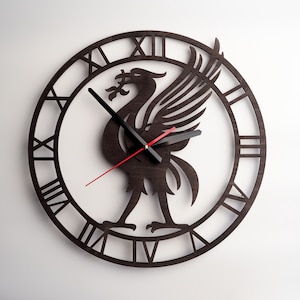Rooster wall clock, Animal wall clock, Rooster wall decor, Football clock, Soccer wall clock, Football club clock, Sports wall clock