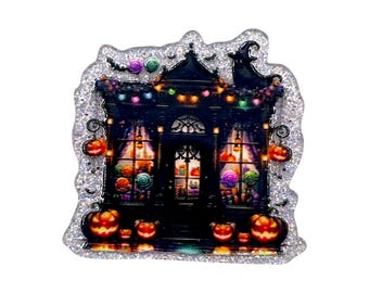 Haunted Candy Shop Acrylic Flatback – Halloween Store