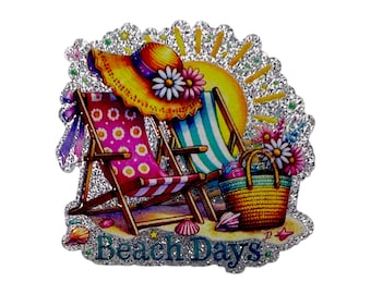 Beach Days Acrylic Flatback – Summer