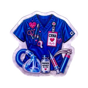 CRNA Acrylic Flatback – Anesthesia Airway Setup