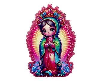Virgin Mary Acrylic Flatback – Religious Guadalupe