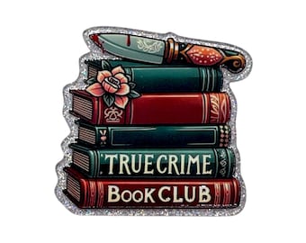 True Crime Acrylic Flatback – Book Stack