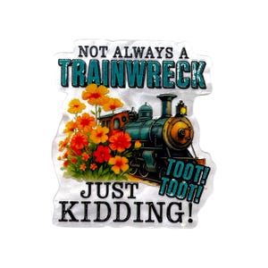 Trainwreck Quote Acrylic Flatback