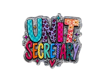 Unit Secretary Acrylic Flatback – Colorful Hospital Staff