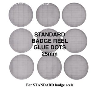 Extra-Strong Glue Dots for STANDARD Badge Reel (25mm) – Pack of 20