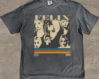 Felix Stray Kids Vintage 90s T-Shirt, Gifts For Woman and Man Unisex T-Shirt