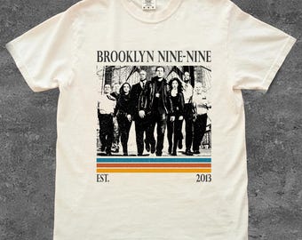 Brooklyn 99 New York Police Nine Nine Heren Grijs T-Shirt Size L Brooklyn 99 New York Police Nine Nine Heren Grijs T-Shirt Size L