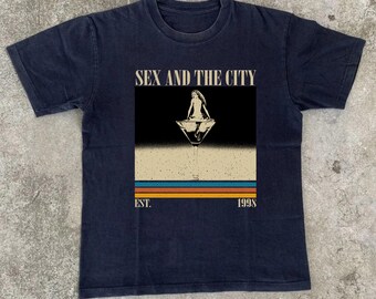 Camiseta Comfort Colors da série Sex and the City, estilo vintage.