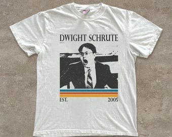 Camiseta retro de Dwight Schrute, camiseta de fan de la serie The Office, camiseta vintage de película