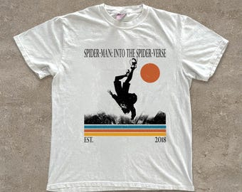 Camiseta de Spider-Man: Un Nuevo Universo, camiseta vintage de la película