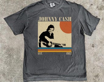 Johnny Cash Vintage Style Tee, Gift For Woman and Man Unisex T-Shirt