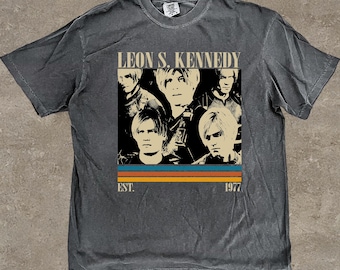 Vintage 90s Leon S. Kennedy T-Shirt, Residence Evil Gaming Shirt, Comfort Colors Unisex T-Shirt