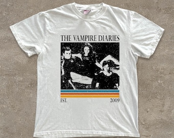 Camiseta Comfort Colors da série de TV The Vampire Diaries, camiseta vintage do filme.
