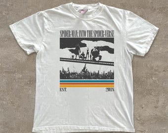 Camiseta de Spider-Man: Un Nuevo Universo, camiseta vintage de la película