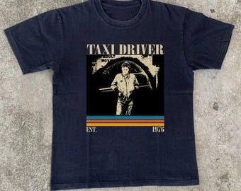 【SALE】Vintage Movie / Taxi D Tshirt Vintage Taxi Driver T shirt Sz L Robert De Niro Movie Retro Style