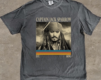 Captain Jack Sparrow Vintage Shirt, Jack Sparrow Fan Tees