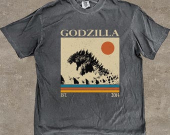 Camiseta Godzilla Comfort Colors, camiseta vintage de filme