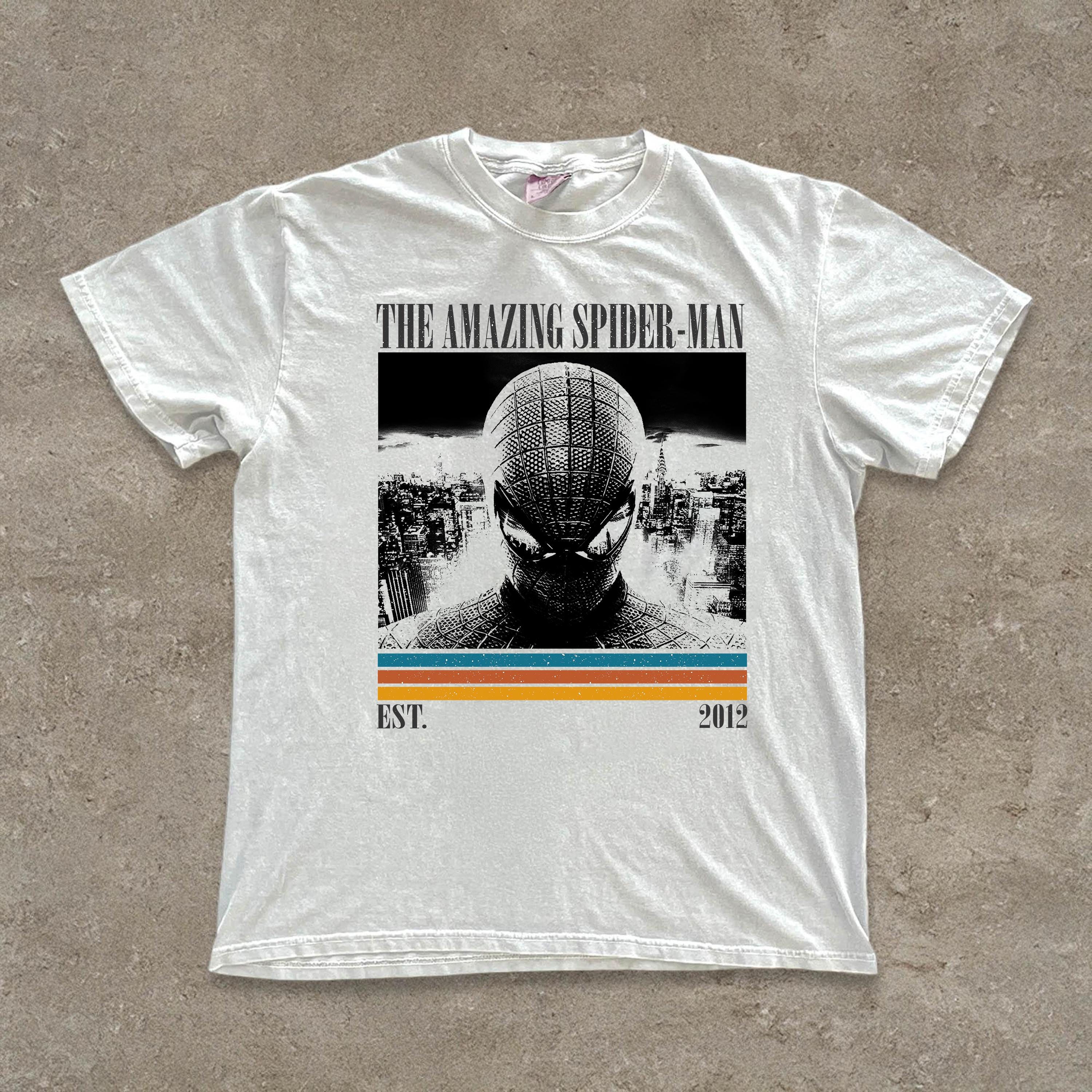 アメイジング・スパイダーマンTシャツ、ヴィンテージ映画Tシャツ 