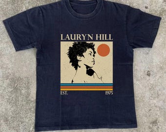 Camiseta estilo vintage da Lauryn Hill, presente para mulheres e homens. Camiseta unissex.