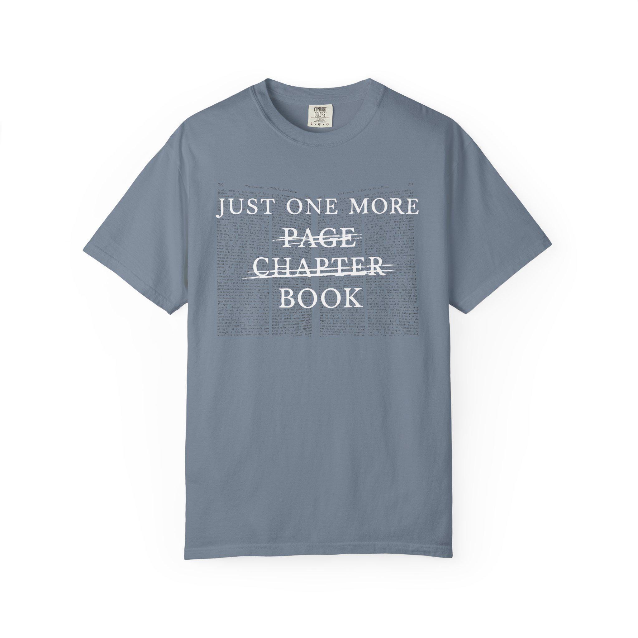 Just One More Page Chapter Book T-shirt | Reading Shirt, Book