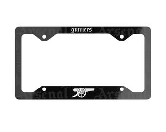 Portamatrículas del Arsenal – Regalo para fans del Arsenal, accesorio para coche de fútbol