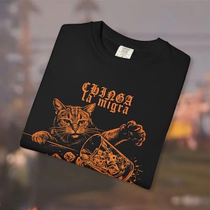 Chinga la migra Cat anti-ICE / Political Protest / Tshirt Sweatshirts Hoodies imagen 6