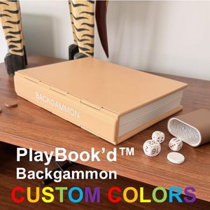 PlayBook'd - Backgammon, stylish and foldable board game