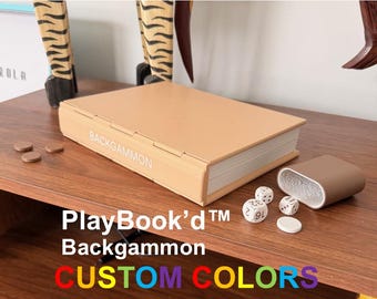 PlayBook'd - Backgammon, jeu de société élégant et pliable