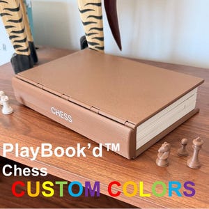 PlayBook'd - Ajedrez, elegante estuche para guardar juegos