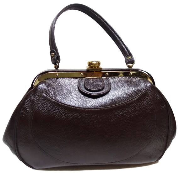 Vintage 60s ROGER VAN S LARGE Dark Chocolate Brown
