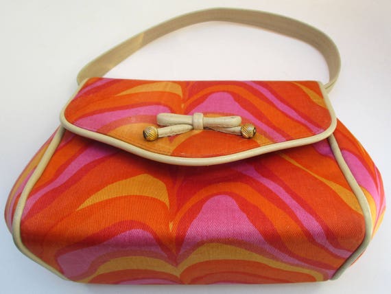 Vintage KORET Orange, Yellow, and Purple Petite F… - image 4