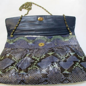 Vintage 70s Snakeskin Clutch/Shoulderbag by SUPREME image 3