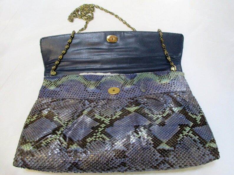 Vintage 70s Snakeskin Clutch/Shoulderbag by SUPREME image 3