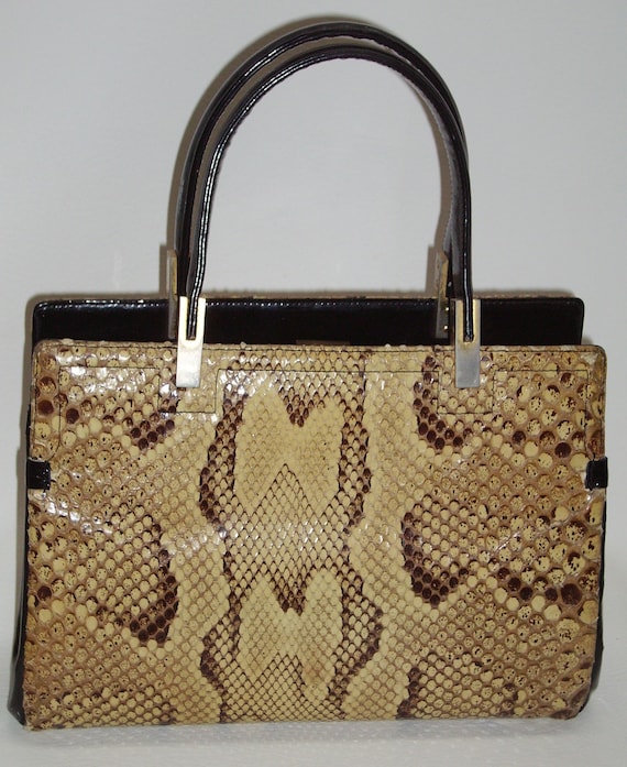 Vintage KORET Python Snakeskin Handbag