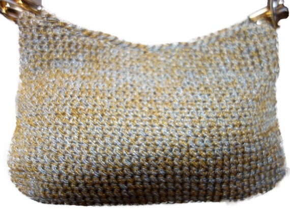 Vintage RODO Crochet Metallic Thread  Evening Bag - image 3