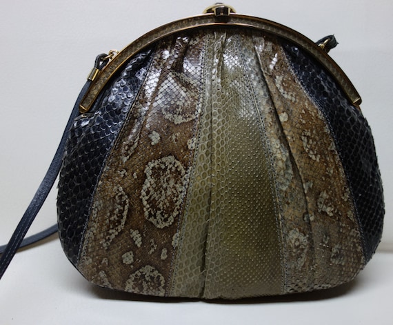 SNAKESKIN Handbag Shoulder Bag Purse, Argentina - image 1