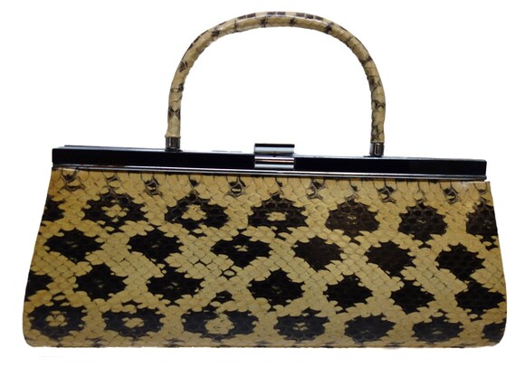 Vintage 40s SNAKESKIN Clutch/Handbag