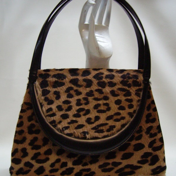 60s KORET Leopard Print Purse