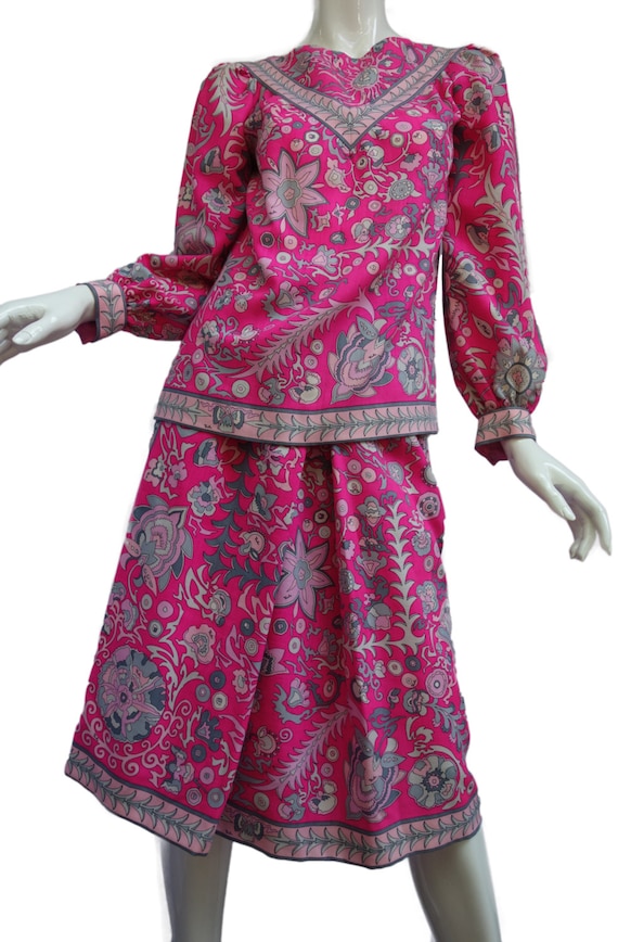 Vintage PUCCI Vintage Wool Chalise Blouse and matc