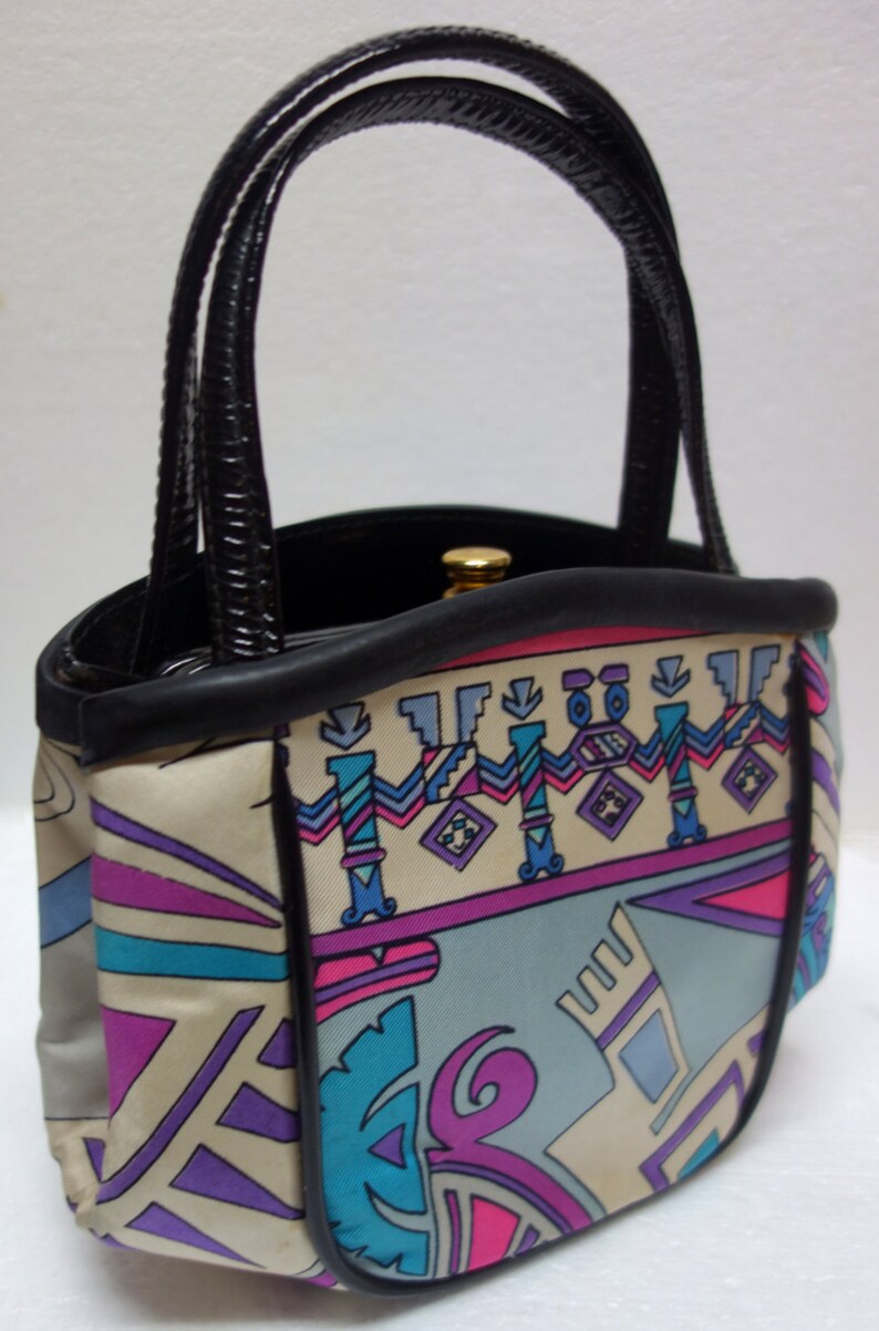 Vintage EMILIO PUCCI for Jana Petite Tote Handbag | Etsy