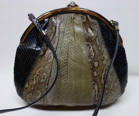 SNAKESKIN Handbag Shoulder Bag Purse, Argentina - image 3