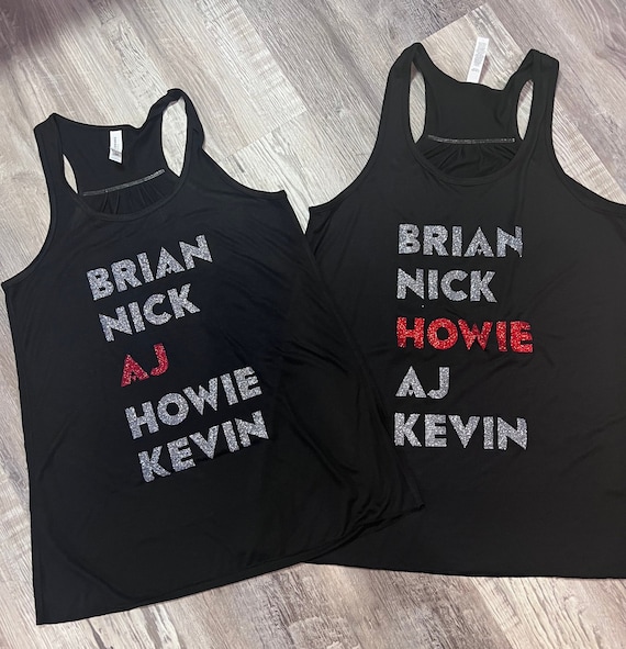 BSB tank top or T-shirt, perfect backstreet army tank top or tee, highlight your favorite guy! Concert tank/T-shirt