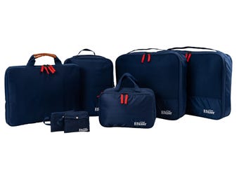 Efuzer Packing Cubes Set for Men, 7-Piece Travel Organizer Bags, Durable Lightweight Luggage Organizers,