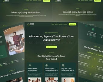 GoHighLevel Website Template | Marketing Agency Landing Page (Digital Download)