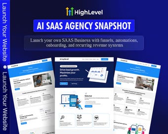 GoHighLevel SaaS Agency Snapshot | Funnels, Websites, Automations Template