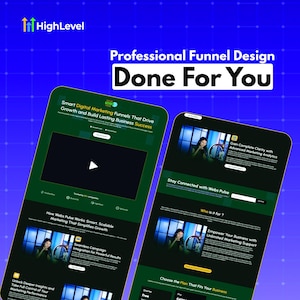 GoHighLevel Digital Marketing Funnel | Ready-to-Launch Sales Page | GHL Funnel + High-Converting Design