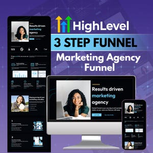 GoHighLevel Marketing Website Template | 1 Page GHL Funnel | Ready to Launch