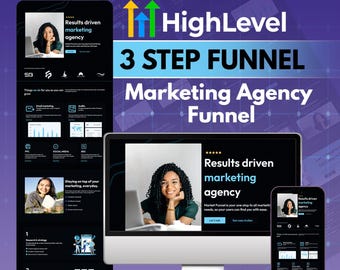 Sjabloon GoHighLevel-marketingwebsite | GHL-trechter van 1 pagina | Klaar voor lancering