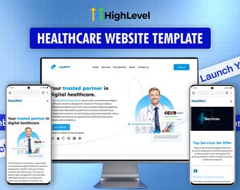 Healthcare GoHighLevel Website Template | Done For You | GHL Website Design