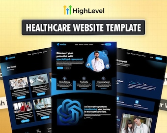 Healthcare SaaS GoHighLevel Website Template | GHL Website Design